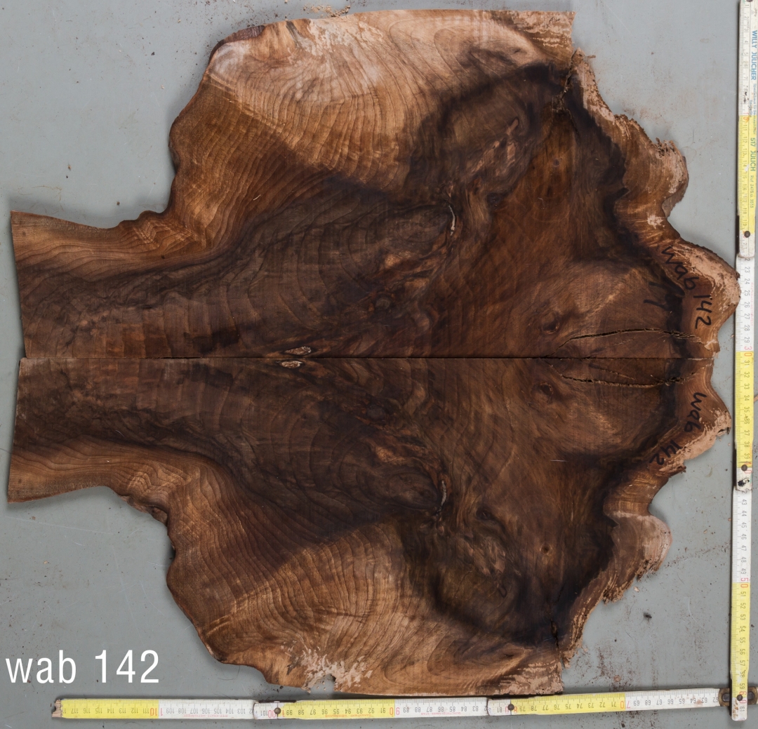 Walnut Burl Top 'WAB142' Book-Matched